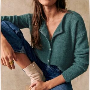Sezane Gaspard cardigan in Sage (size XS)